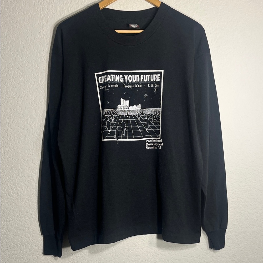 Black Graphic Men's Sweater